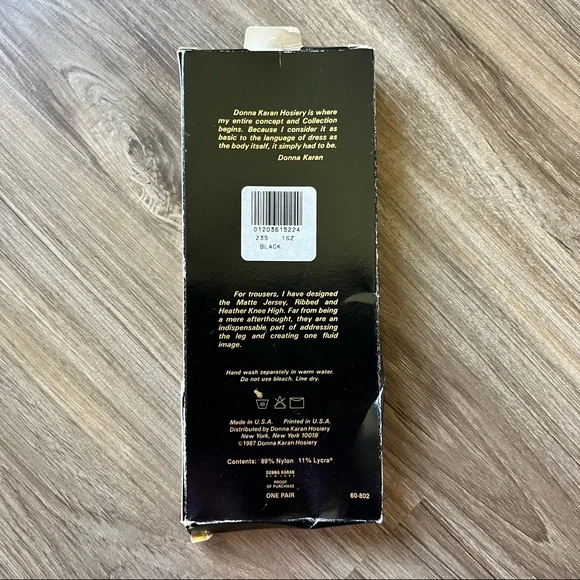 Donna Karan New York Knee Highs Ribbed Tights Pantyhose Hosiery - Picture 3 of 4